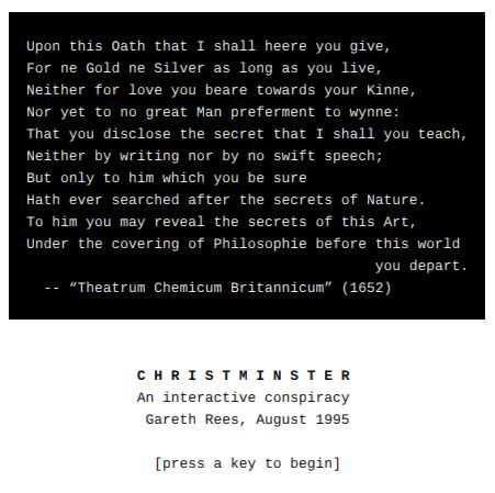 Christminster cover