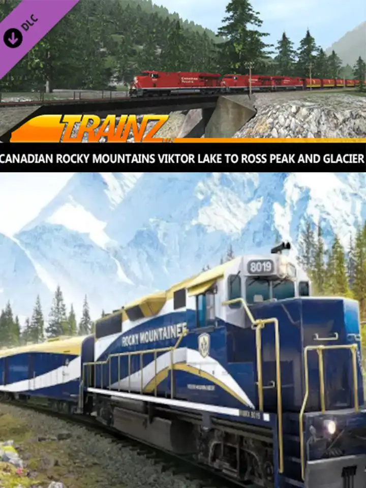 Trainz Railroad Simulator 2019: Canadian Rocky Mountains Viktor Lake to Ross Peak and Glacier cover
