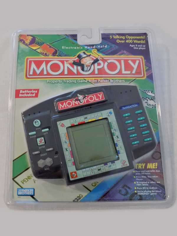 Electronic Hand-Held Monopoly cover