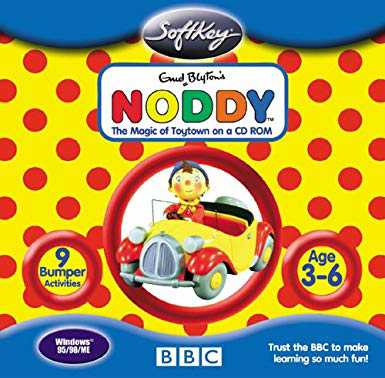 Noddy: The Magic of Toytown on a CD-ROM cover
