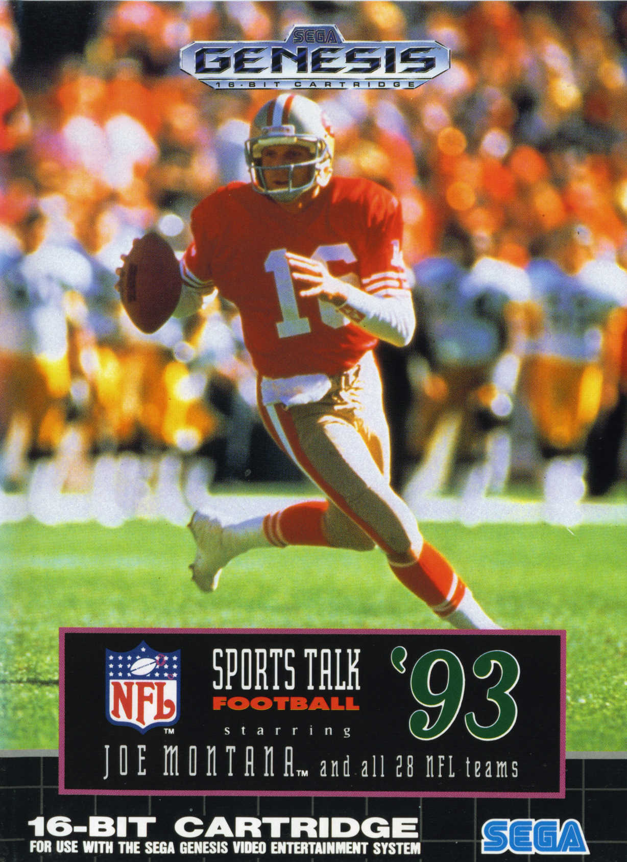 NFL Sports Talk Football '93 Starring Joe Montana cover