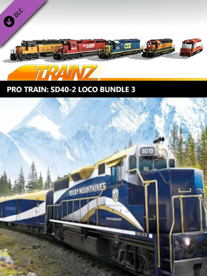 Trainz Railroad Simulator 2019 Pro Train - SD40-2 Loco Bundle 3 cover
