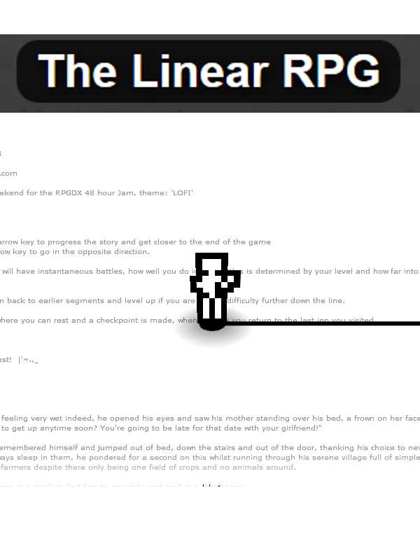The Linear RPG cover