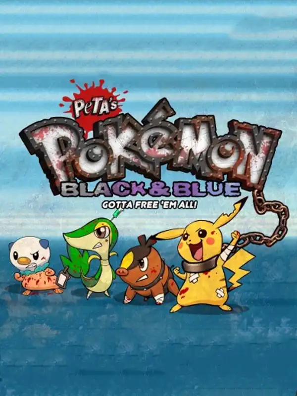 PETA's Pokémon Black & Blue cover