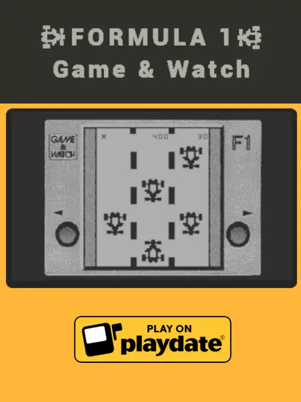 Formula 1 Game & Watch Playdate version cover