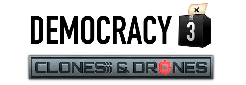 Democracy 3: Clones and Drones cover