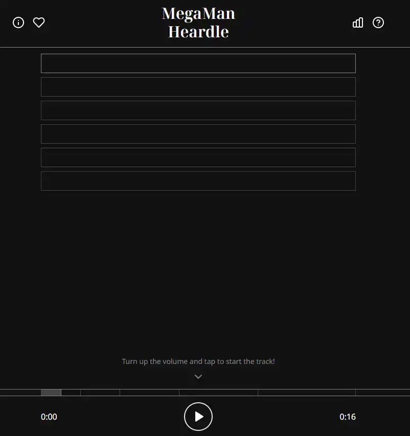 Mega Man Heardle