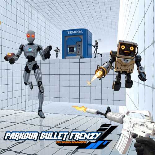 Parkour Bullet Frenzy: FPS, Physics, Slowmotion